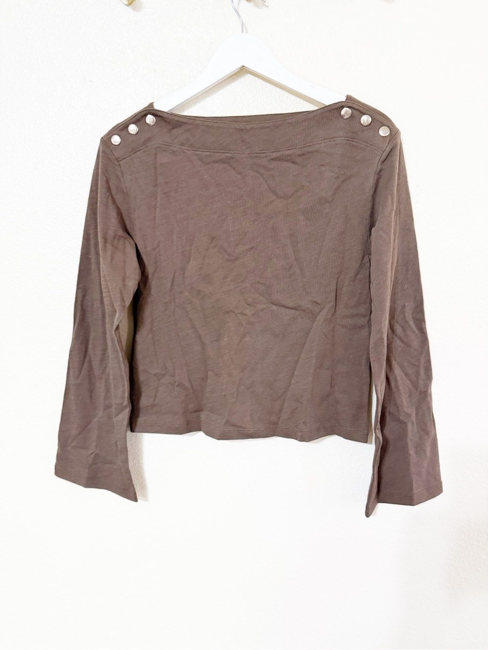 Anthropologie Nation Los Angeles Cotton Rochelle Boat Neck Sweater Top XS NEW - Picture 5 of 9